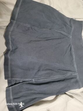 PINK Victoria's Secret Black Mini Skirt with White Stitching